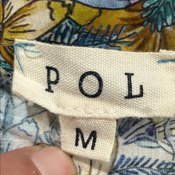 POL Floral Patchwork Blouse in Yellow and Blue-#1089 - Picture 8 of 9